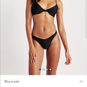 High cut Brazilian bikini bottom